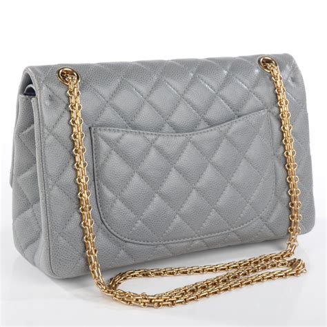 CHANEL Caviar Quilted 2.55 Reissue 226 Flap Grey